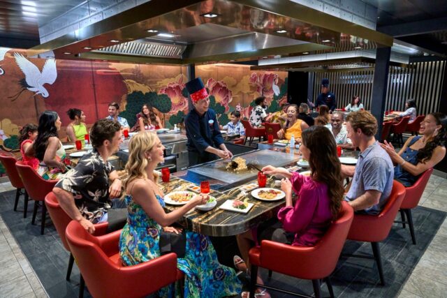 Gather the family for an unforgettable dining experience at Izumi Hibachi & Sushi! 🍣 Watch in awe as talented chefs whip up fresh sushi and mouthwatering teppanyaki right before your eyes. Contact me, Hello@Time2Board.com, to satisfy your foodie craving - only on Royal Caribbean. #RoyalCaribbean #FamilyDining#Time2BoardTravel #Time2Board
